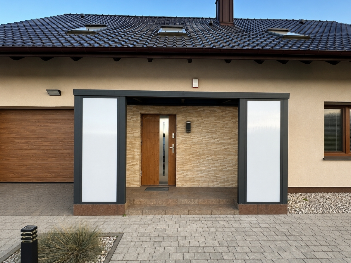Terrassenüberdachung aus Aluminium in Stuttgart mit Polycarbonat oder VSG-Sicherheitsglas